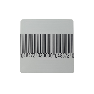 Metki wlepki stickery nalepki etykiety czipy antykradzieżowe zabezpieczające RF radiowe 3x3 30x30 z kodem kreskowym EAN Amersec