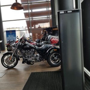 Harley Davidson Game Over Cycles Bramka antykradzieżowa Amersec EAS